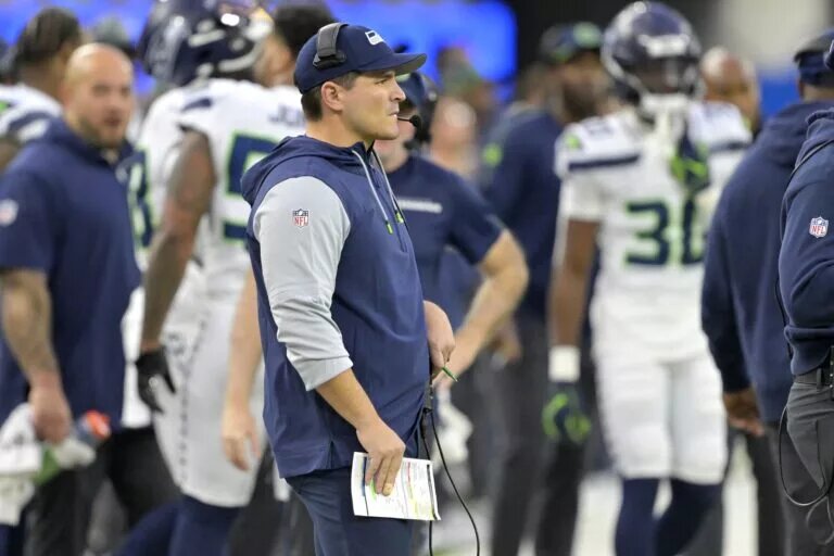 Seattle Seahawks head coach Mike Macdonald