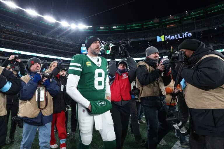 Former New York Jets starting quarterback Aaron Rodgers