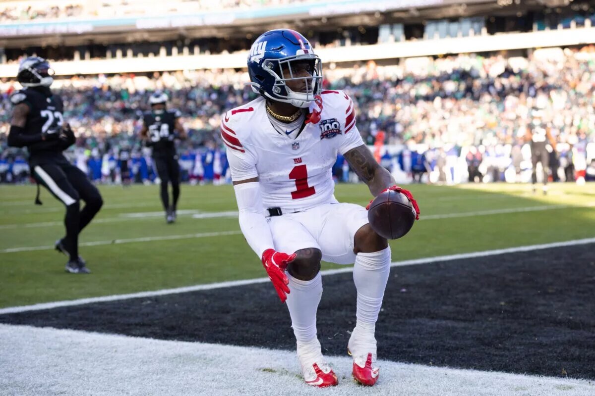 Malik Nabers knee injury