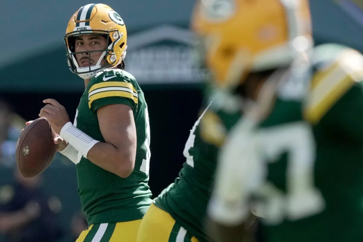 Green Bay Packers starting quarterback Jordan Love