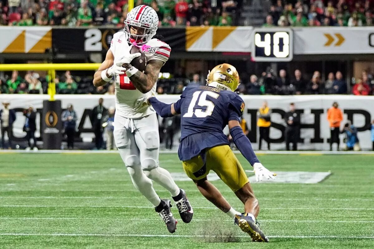 2025 NFL Draft prospect Emeka Egbuka, wide receiver, Ohio State