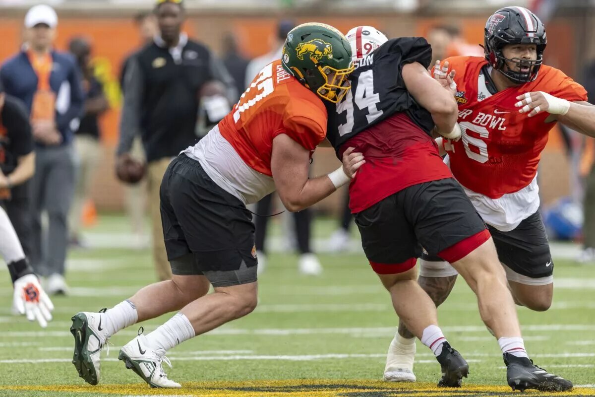 Detroit Lions draft prospect Grey Zabel, OL, North Dakota State