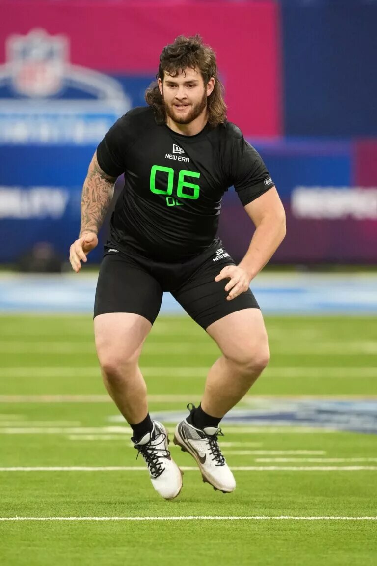 2025 NFL Draft prospect Connor Colby, offensive guard, Iowa