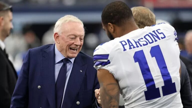 Jerry Jones, Micah Parsons, Dallas Cowboys