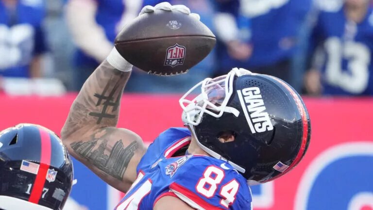 Theo Johnson, New York Giants Week 11 Fantasy Football Waiver Wire