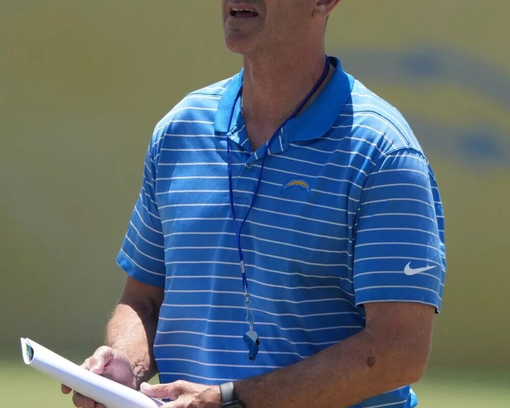 Los Angeles Chargers head coach Jim Harbaugh