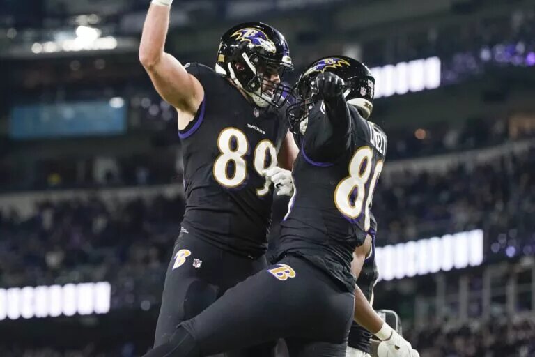 ravens tight ends