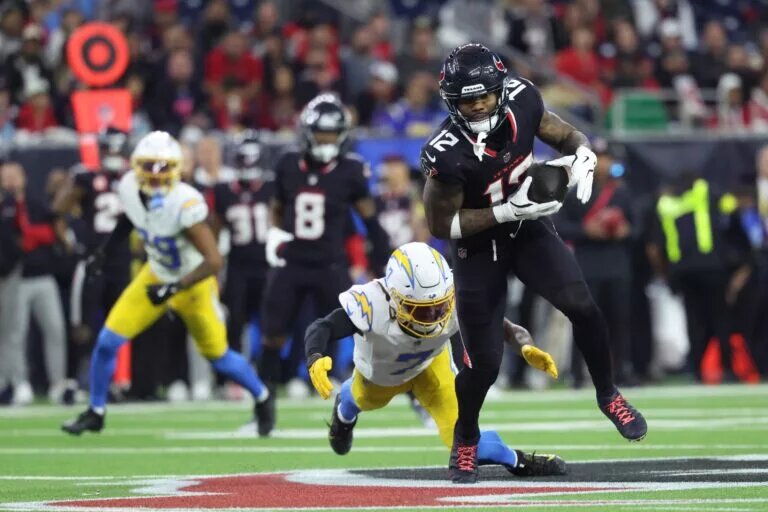 Fantasy Football target Nico Collins, wide receiver, Houston Texans