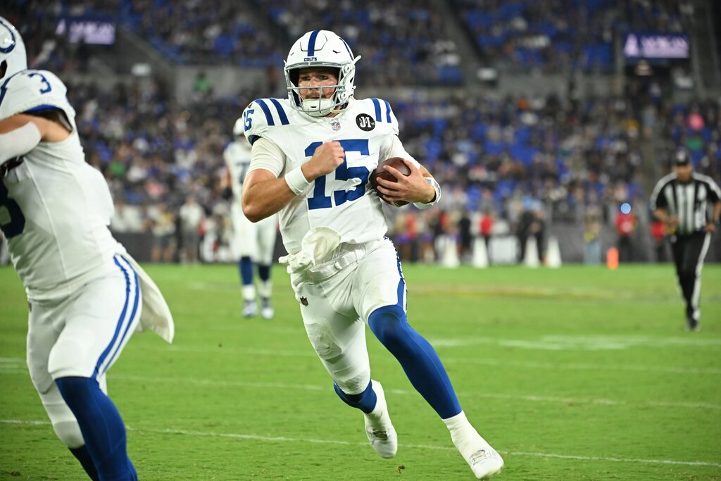 Riley Leonard, quarterback, Indianapolis Colts
