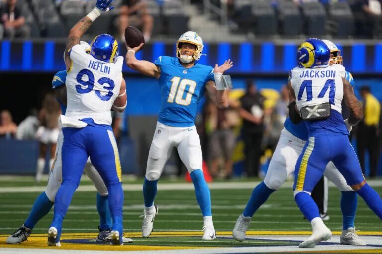 Justin Herbert, quarterback, Los Angeles Chargers
