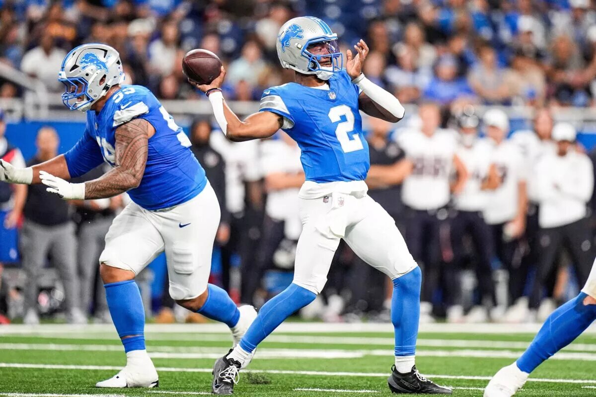 Hendon Hooker, quarterback, Detroit Lions
