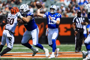 Riley Leonard, quarterback, Indianapolis Colts