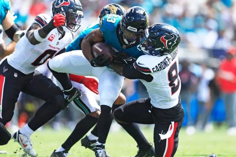 Bhayshul Tuten, running back, Jaguars and C.J, Gardner Johnson, safety. NFL Free Agent