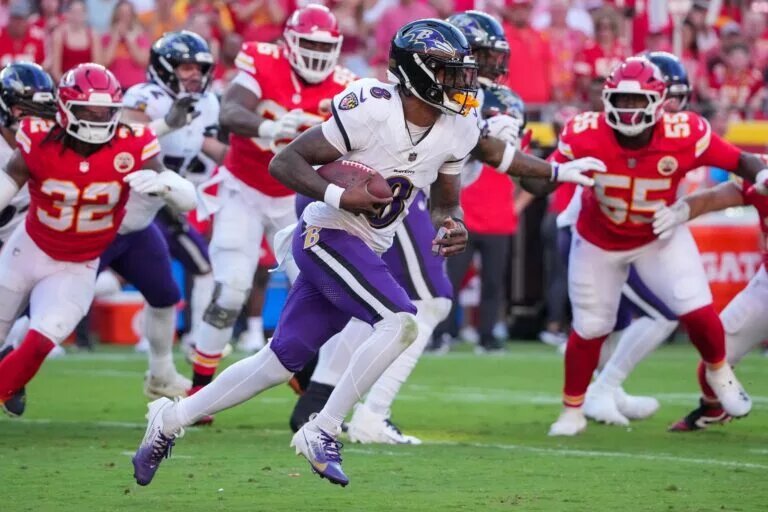 Week 9 Quarterback Rankings Lamar Jackson, quarterback, Baltimore Ravens