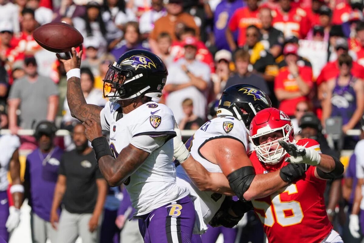 Lamar Jackson, quarterback, Baltimore Rravens