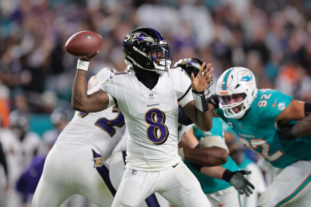 Lamar Jackson, quarterback, Baltimore Ravens