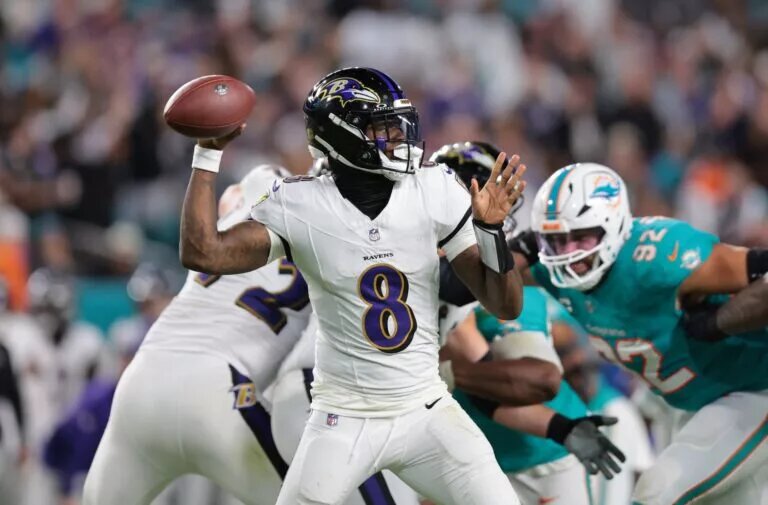 Lamar Jackson, quarterback, Baltimore Ravens