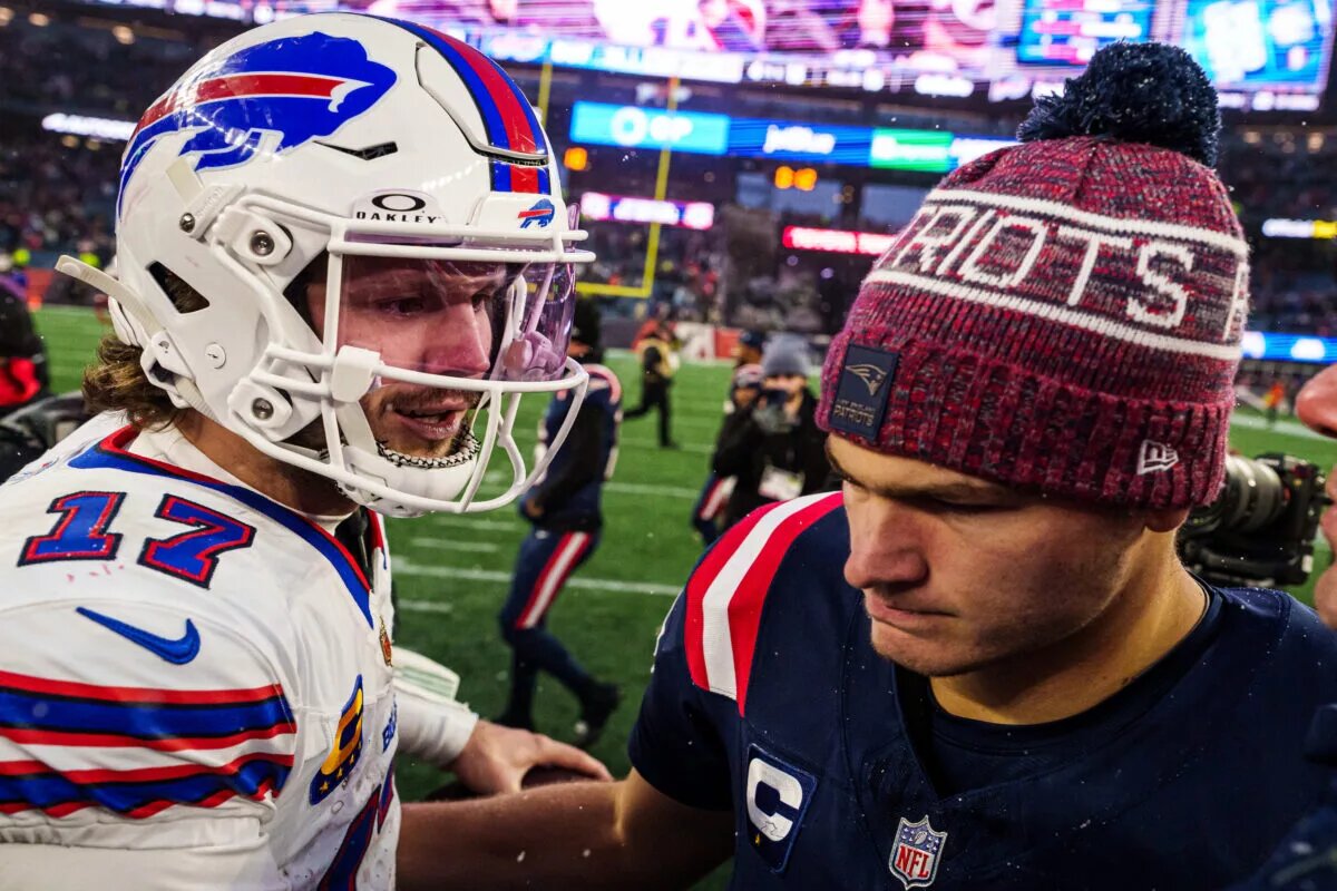 Drake Maye and Josh Allen