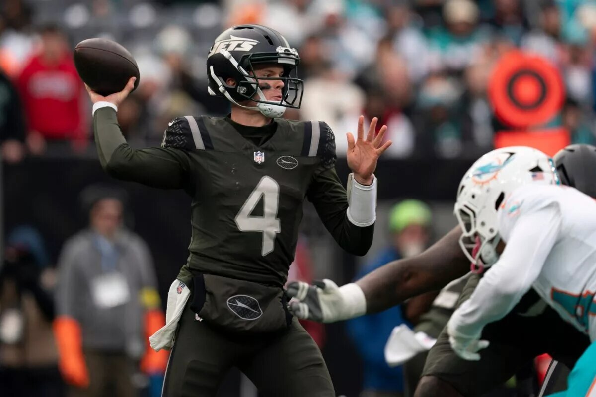 Brady Cook, quarterback, New York Jets