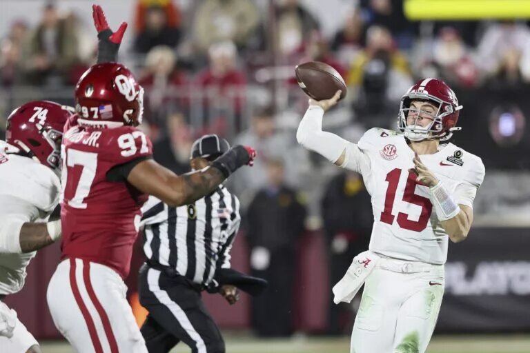 Ty Simpson, quarterback, University of Alabama, 2026 NFL Draft prospect