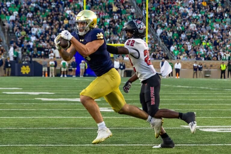 Eli Raridon, tight end, Notre Dame, 2026 NFL Draft