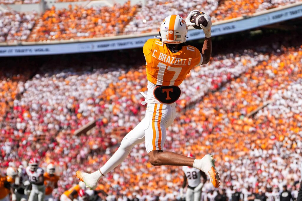 Chris Brazzell II, wide receiver, Tennessee, 2026 NFL Draft