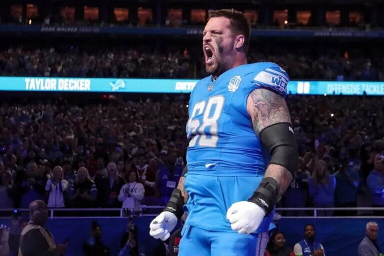 Detroit Lions LT Taylor Decker announces intention to return for 2026