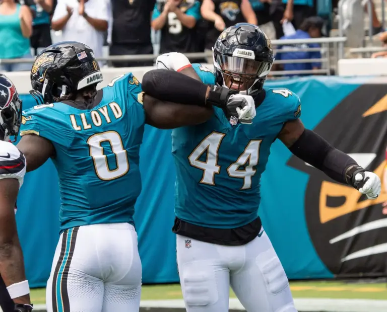 Devin Lloyd, linebacker, and Travon Walker, defensive end, Jacksonville Jaguars