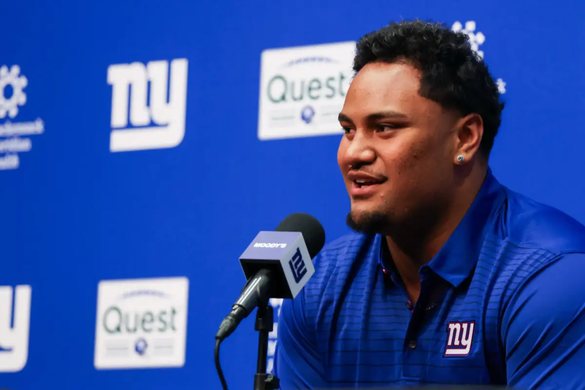 Francis Mauigoa, offensive lineman, New York Giants