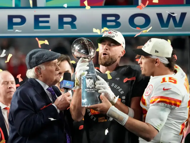 Patrick Mahomes, quarterback and Travis Kelce, tight end, Kamsas City Chiefs, Chiefs history