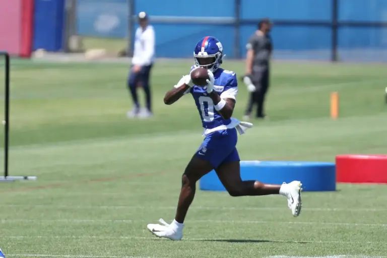 Malachi Fields, wide receiver, New York Giants New York Giants Training Camp