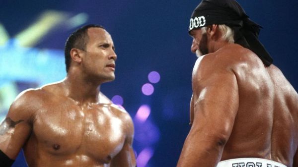 The Rock Hollywood Hulk Hogan WrestleMania X8