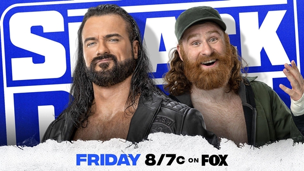 WWE SmackDown Spoilers - Drew McIntyre vs Sami Zayn graphic