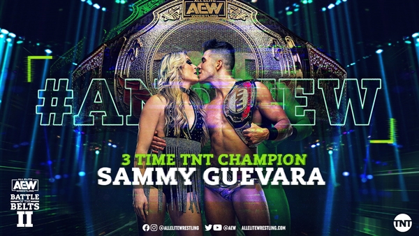 Sammy Guevara TNT Champion third win graphic
