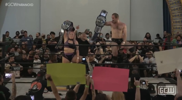 BUSSY - Allie Katch and EFFY - as GCW Tag Team Champions