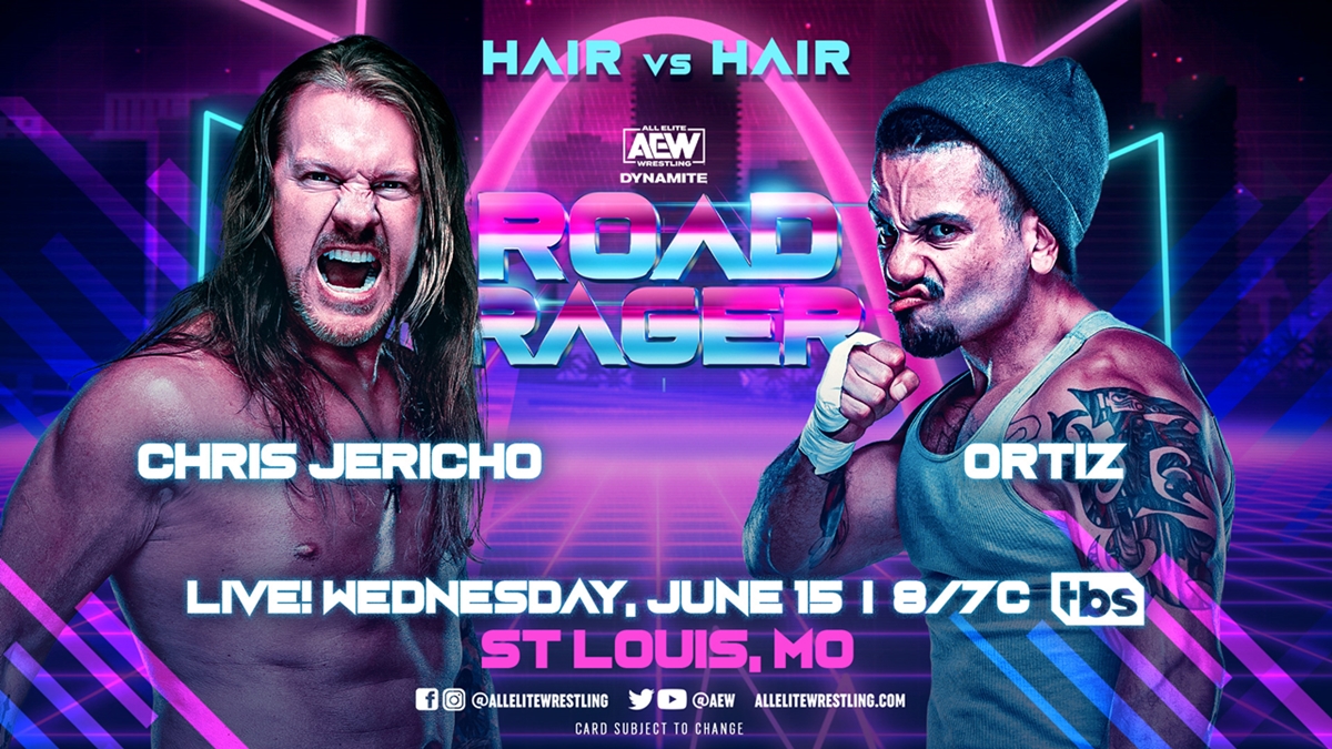 AEW Road Rager - Jericho vs Ortiz Graphic