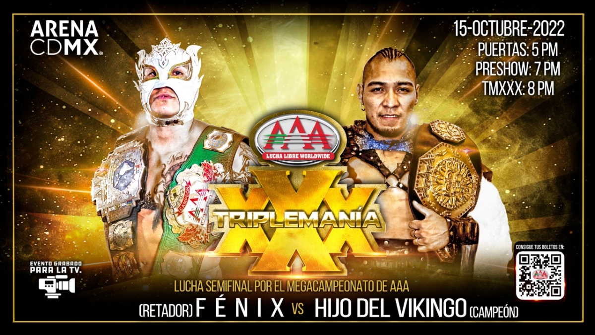 Hijo del Vikingo vs Rey Fenix at TripleMania XXX