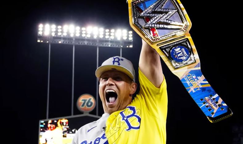 the miz wins mvp at mlb legends and celebrity all star game