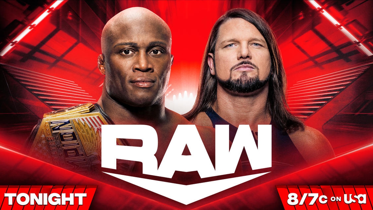 WWE Raw Featuring Bobby Lashley vs AJ Styles