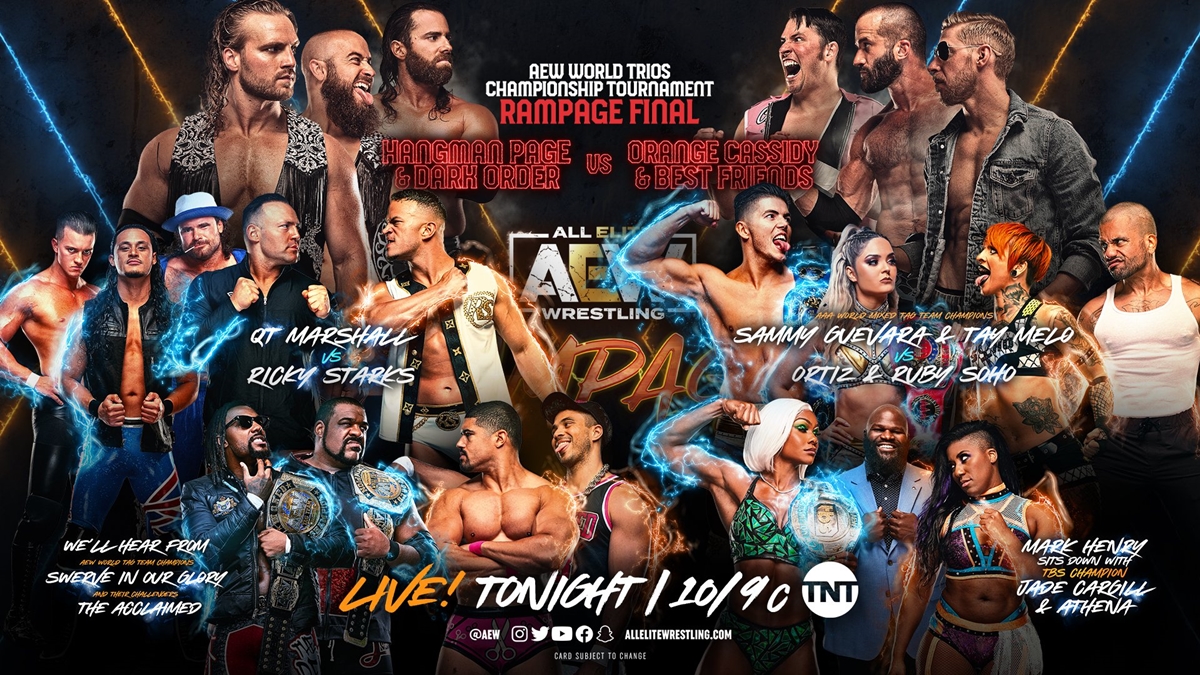 AEW Rampage Card September 2, 2022