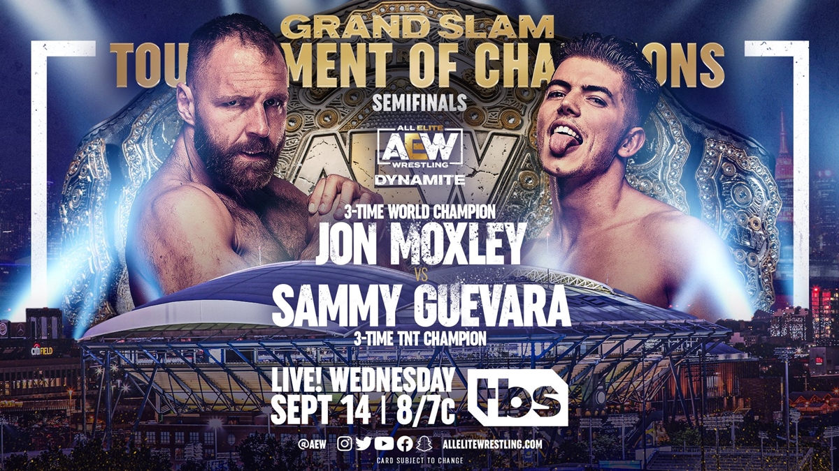 AEW Dynamite card - Jon Moxlet vs Sammy Guevara Graphic