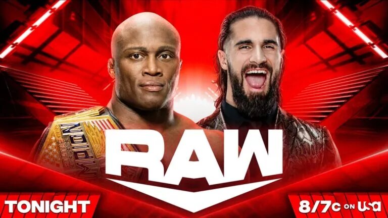 WWE Raw Card - Seth Rollins vs Bobby Lashley ratings