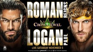 Roman Reigns vs Logan Paul at WWE Crown Jewel