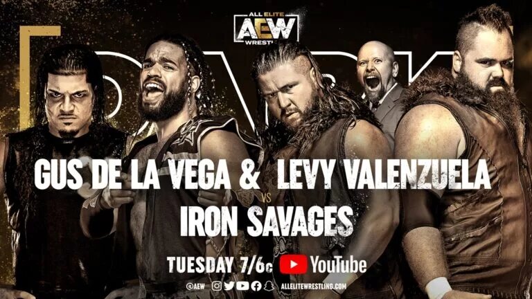 AEW Dark Card - Iron Savages Graphic
