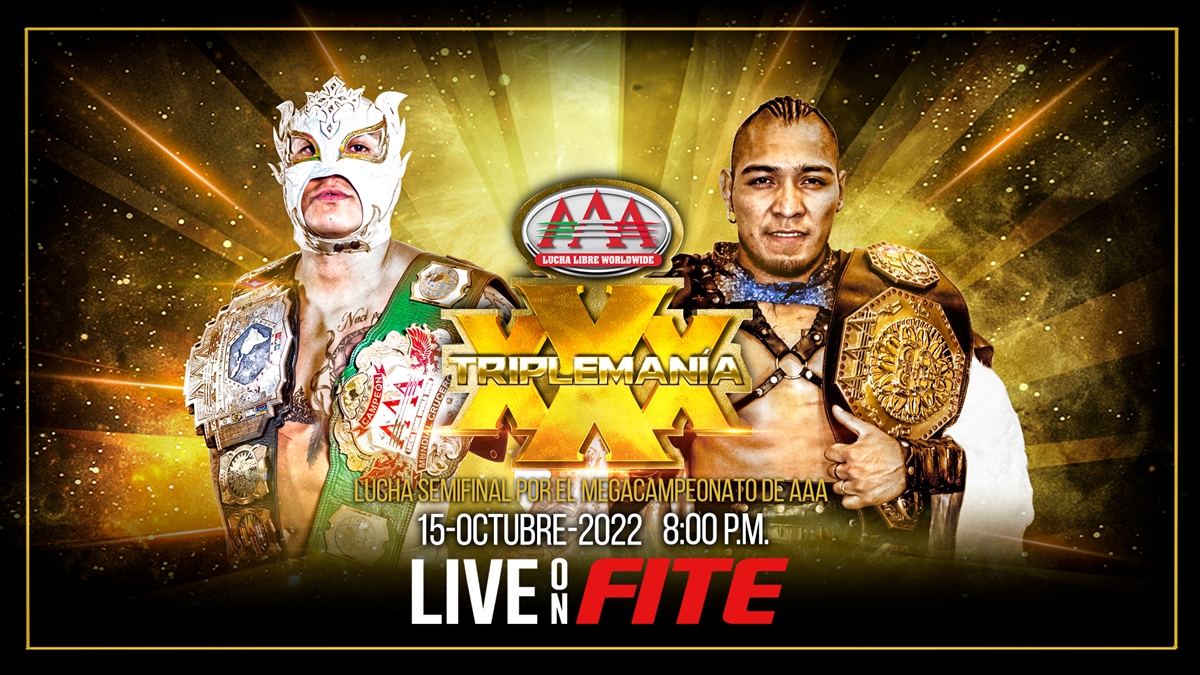 AAA Triplemania XXX Card - Vikingo vs Fenix Graphic