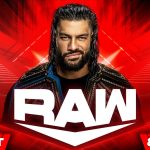 WWE Raw card - Roman Reigns graphic