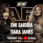 AEW Dark Card - Emi Sakura vs Tiara James graphic