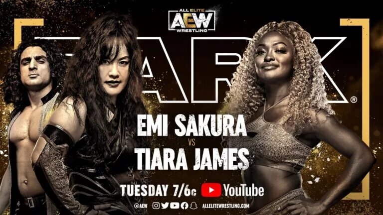 AEW Dark Card - Emi Sakura vs Tiara James graphic