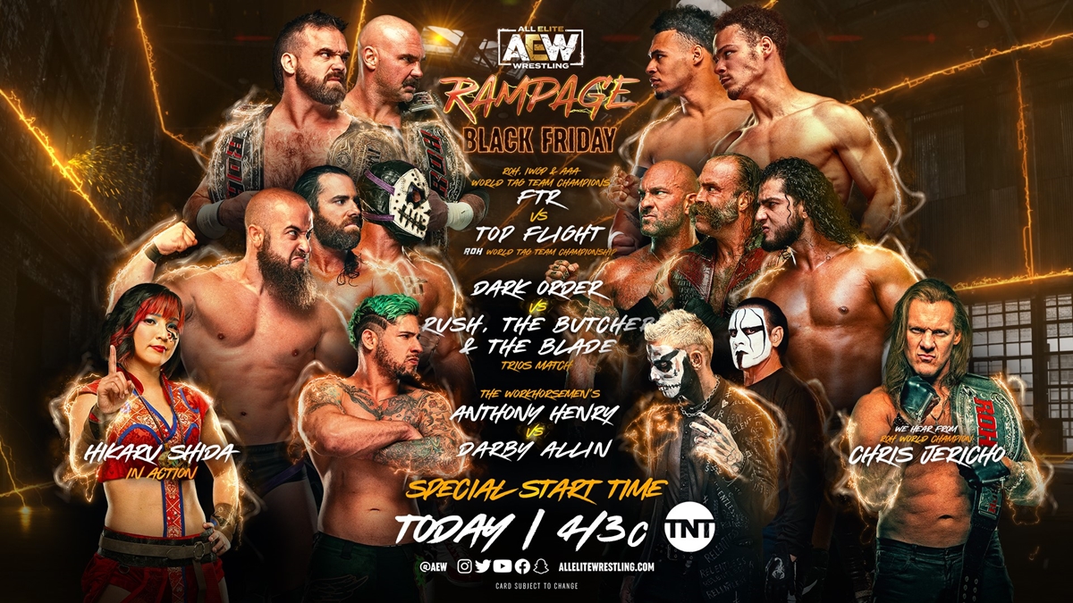 AEW Rampage Black Friday card graphic