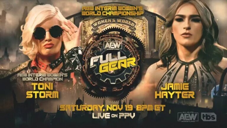 Full Gear - Toni Storm vs Jamie Hayter graphic